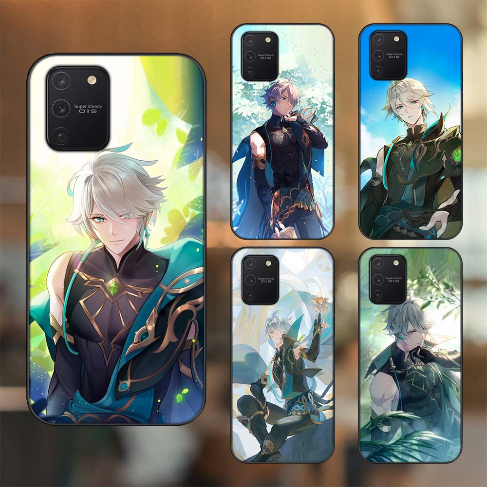 Ốp lưng Samsung S10 Lite viền đen in hình Alhaitham Genshin Impact