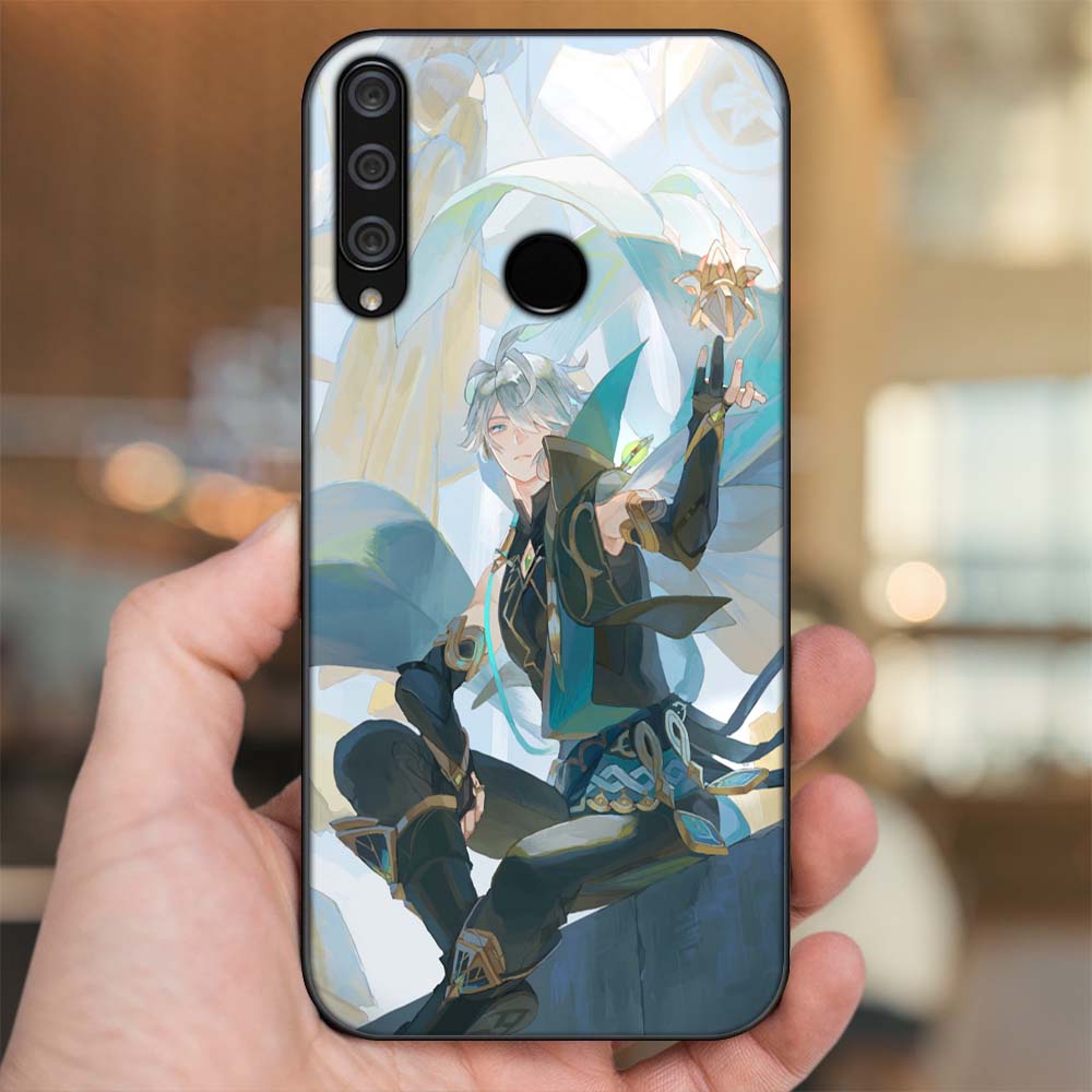 Ốp lưng Huawei Y6P viền đen in hình Alhaitham Genshin Impact