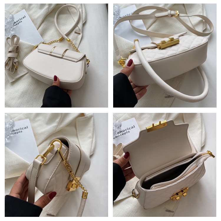 Túi xách nữ Quảng Châu đeo vai, đeo chéo khóa bấm phong cách trẻ trung