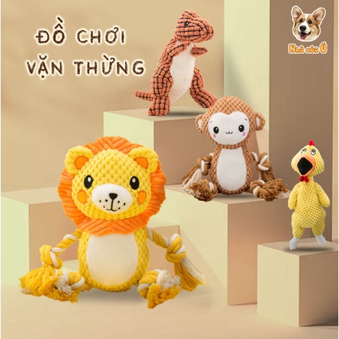 Đồ Chơi Gặm Chó Chó - Đồ Chơi Dây Vặn Thừng Cao Cấp Cho Chó