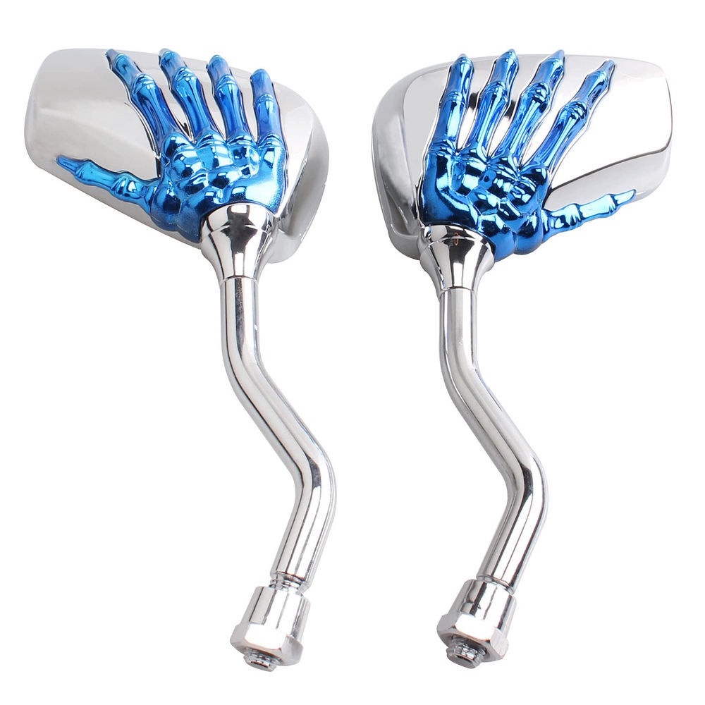 Kính Chiếu Hậu 8 / 10mm Hình Bàn Tay Ma Độc Đáo Cho Xe Mô Tô