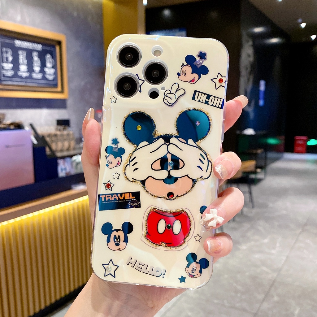 Ốp Điện Thoại Hình Chuột Mickey Hoạt Hình Cho IPhone 14 Pro MAX 13 Pro MAX 12 Pro MAX 11 Pro MAX 14 + X XR XS MAX 7 + 8 + SE 2020