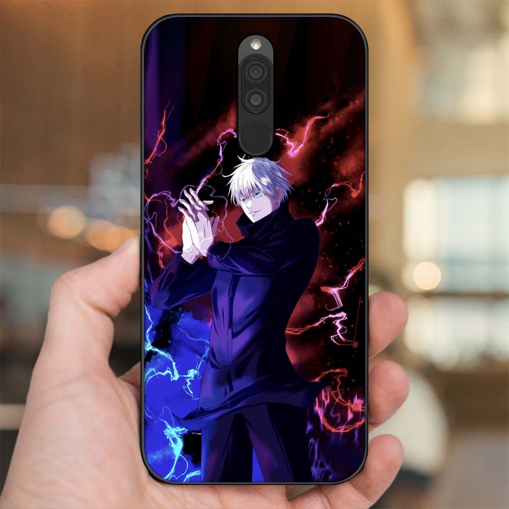 Ốp lưng Xiaomi Redmi 8 viền đen in hình Satoru Gojo Jujutsu Kaisen Chú Thuật Hồi Chiến
