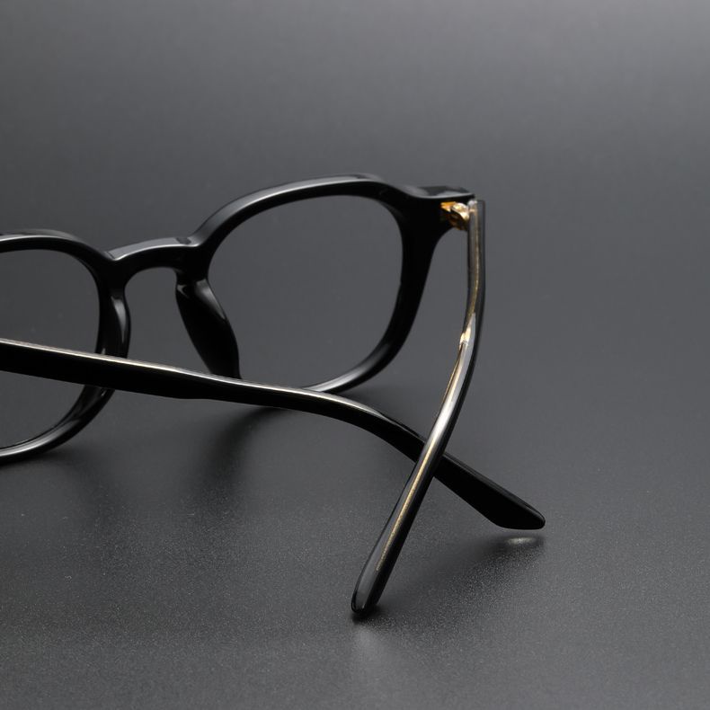 Gọng Mắt Kính Đính Đinh Tán Phiên Bản Hàn Quốc Retro Màu Sắc Sáng Bóng Dành Cho Nam Và Nữ