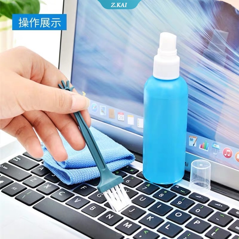 Bộ Dụng Cụ Vệ Sinh Màn Hình TV Điện Thoại Máy Tính Bảng Laptop Ba Món