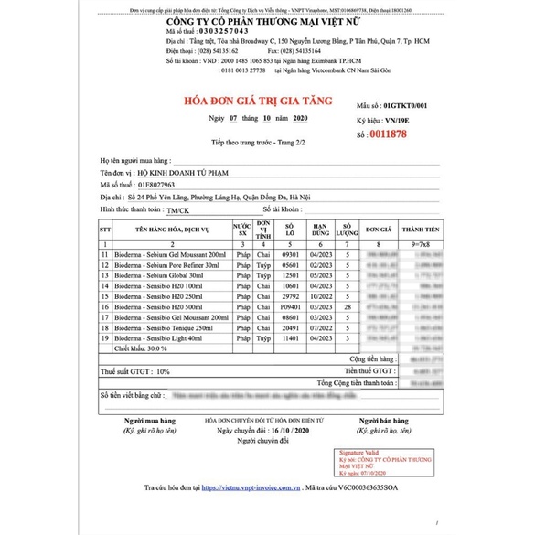 Nước Tẩy Trang Bioderma Xanh Da Dầu Mụ.n . Hồng Da Nhạy Cảm 500ml