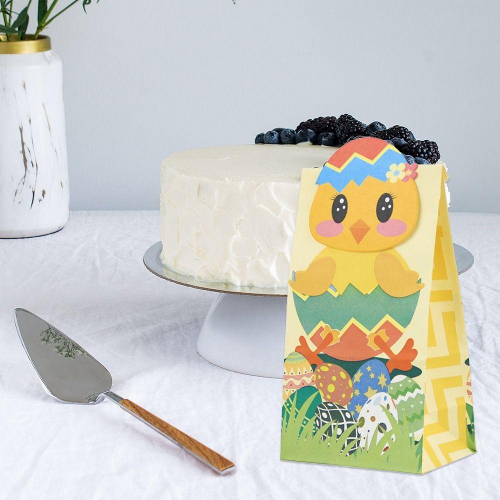 CHOOKEY Bộ 24 Túi Giấy Đựng Kẹo Hình Thỏ Phục Sinh Dễ Thương