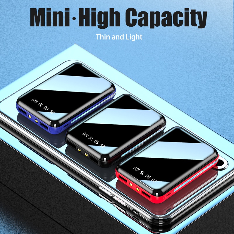 Pin Sạc Dự Phòng Mini 50000mAh Có Màn Hình LED Hiển Thị Cho Xiaomi Iphone Samsung