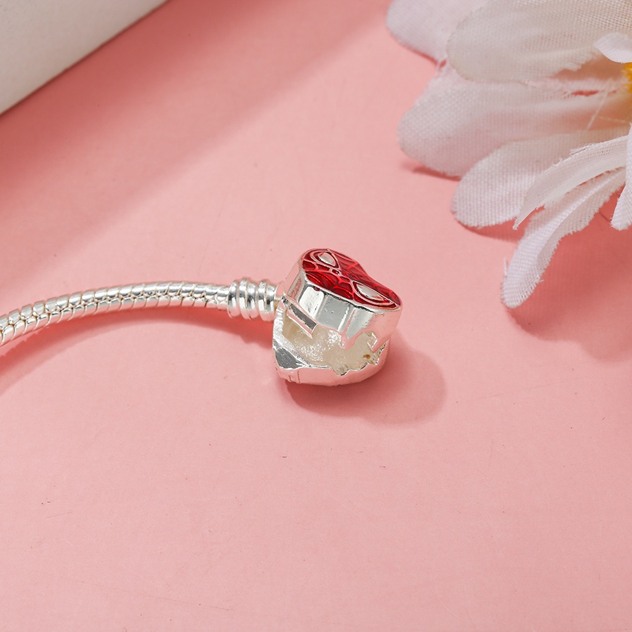 Vòng Tay Da Rắn Mặt Trái Tim Thời Trang