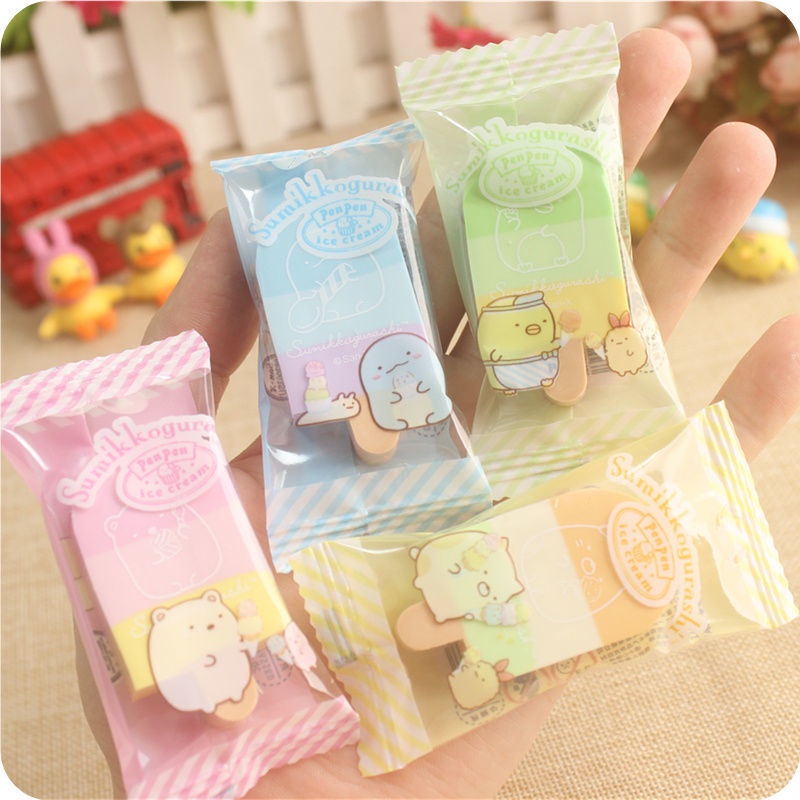 Cục Tẩy Hình Que Kem / Động Vật / Trái Cây / Bánh Donut Hoạt Hình Cho Bé