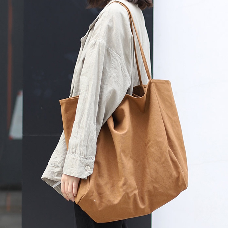 Túi Xách canvas Sức Chứa Lớn Thiết Kế Đơn Giản Thời Trang Cho Nữ