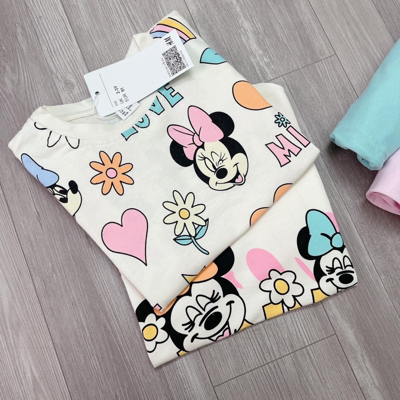 Set 2 bộ Mickey mini màu xanh và Hồng cho bé