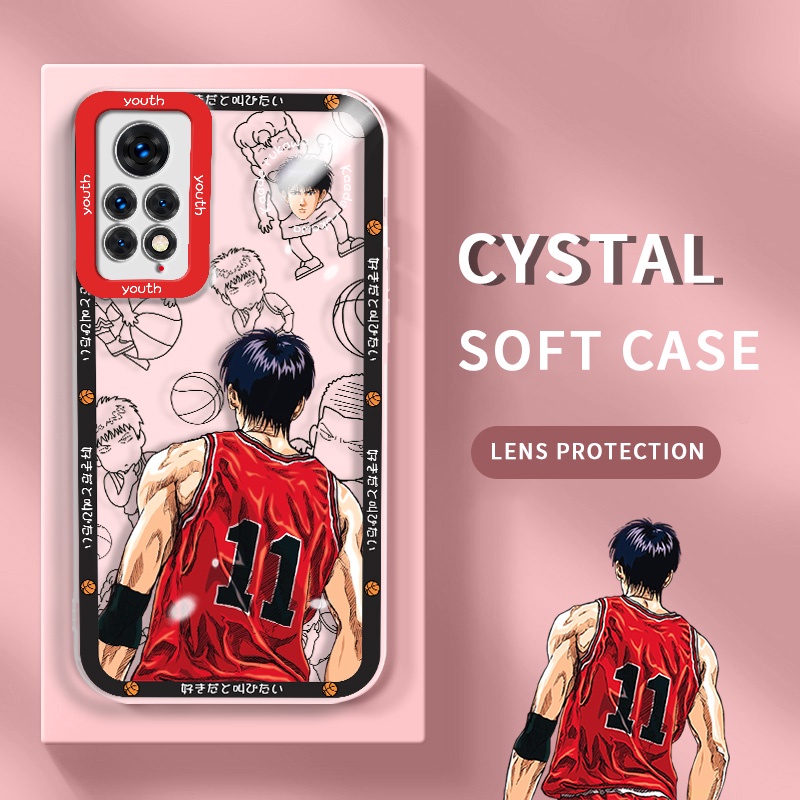 Ốp Điện Thoại Dẻo Trong Suốt Họa Tiết Hoạt Hình Slam Dunk Cho Xiaomi Redmi Note 11 Pro 4G 5G 11E Pro Note11 Pro Plus