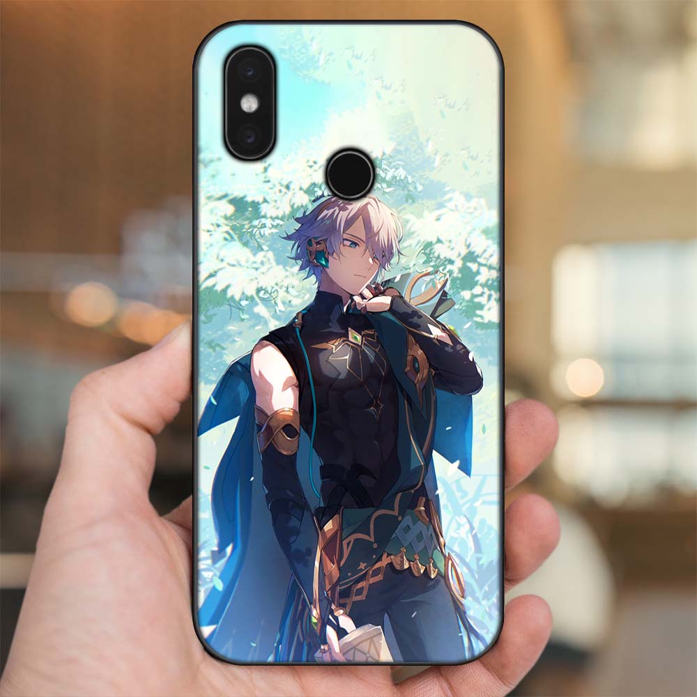 Ốp lưng Xiaomi Mi 8, Mi 8 SE viền đen in hình Alhaitham Genshin Impact