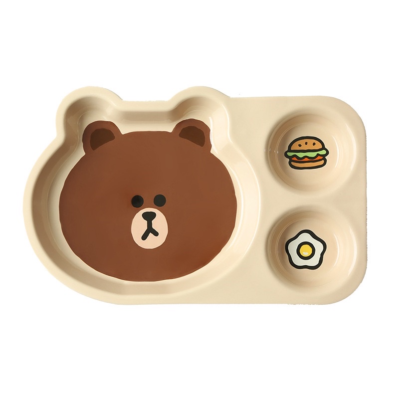Khay đựng thức ăn cho bé cao cấp LINE FRIENDS