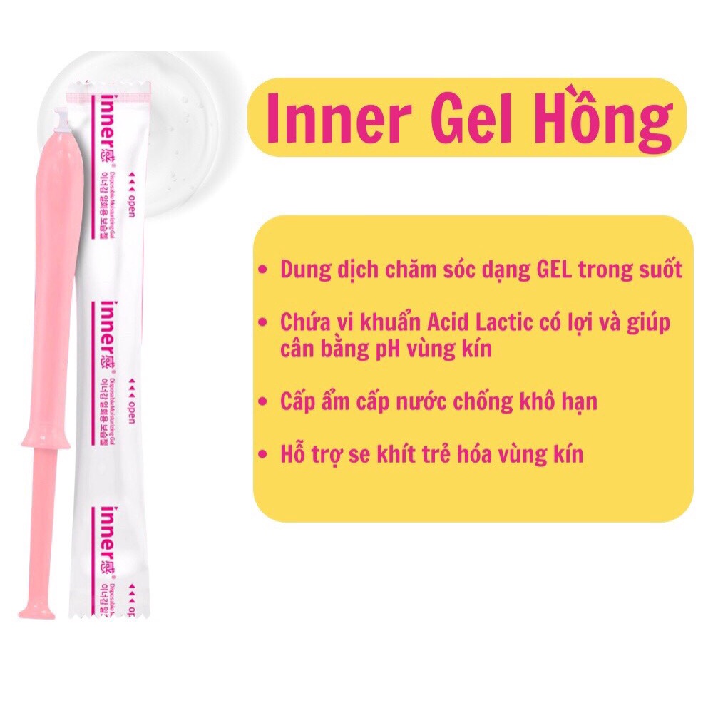 Inner Gel vệ sinh phụ nữ Hàn Quốc đũa thần_Se khít, mùi hương dễ chịu, giảm khô hạn, và không kích ứng