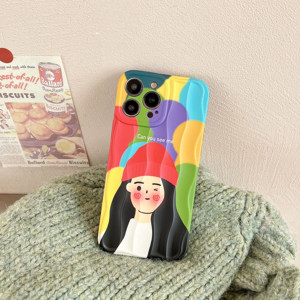 Ốp Điện Thoại Họa Tiết Hoạt Hình Nhiều Màu Chống Sốc Cho iPhone11 12 13pro / max 14pro