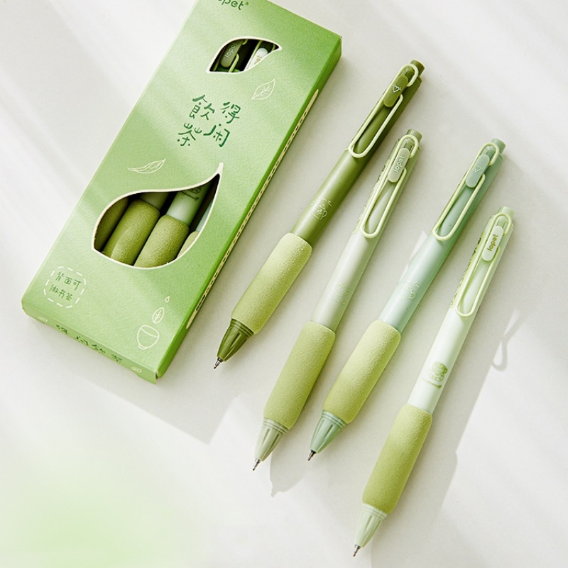 4 Chiếc Bút Bi Nước Mực Đen Ngòi 0.5mm C7343