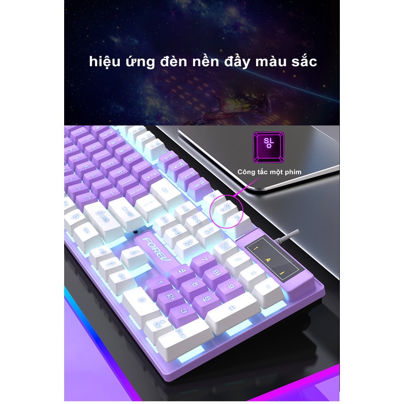 Bàn phím có dây bàn phím máy tính chơi game với đèn LED cảm giác bàn phím cơ Dành riêng cho game thể thao điện tử