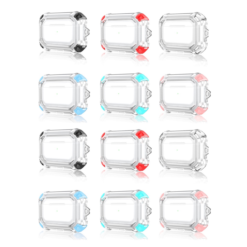 Vỏ bảo vệ hộp sạc tai nghe LENOVO trong suốt họa tiết hoa hướng dương chống rơi dễ tháo rời thích hợp cho AirPods Pro 3