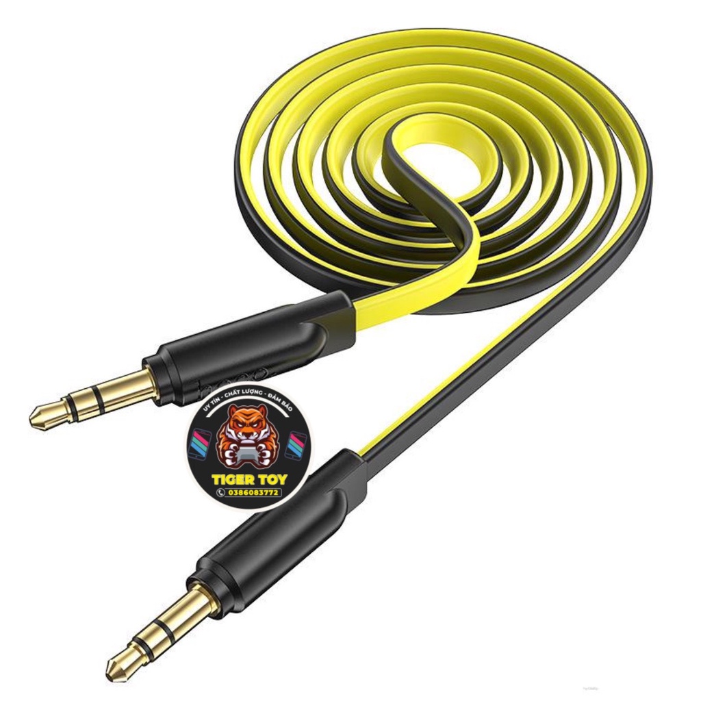 Dây AUX Kết Nối Loa 2 đầu 3.5mm loại xịn chính hãng giúp kết nối âm thanh với Loa, máy tính, điện thoại