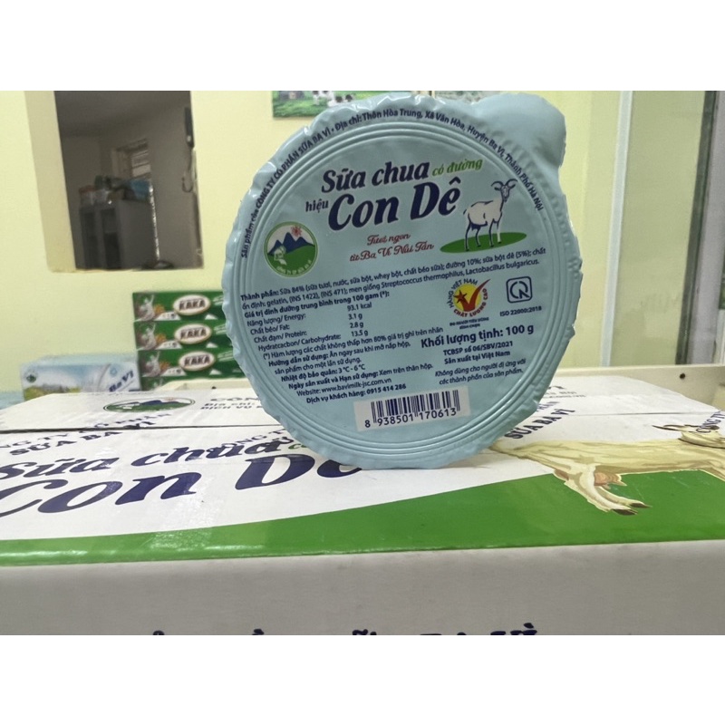 Sữa chua ba vì hiệu con dê 100gr