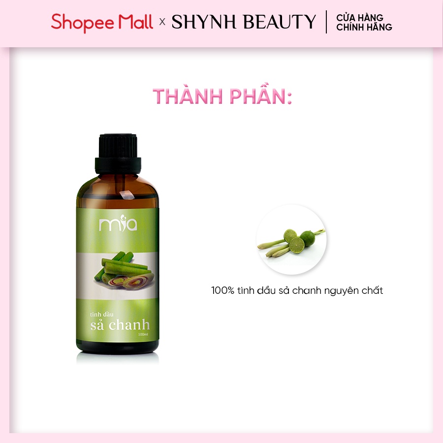 Tinh dầu sả chanh Mía Organic 100ml