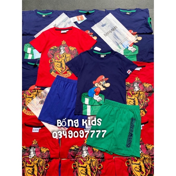 Bộ Hè Cotton Bé Trai In Hình