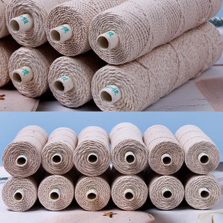 Bấc làm nến, tim nến Cotton nâu không khói. Nguyên liệu làm nến - Uudam Handmade