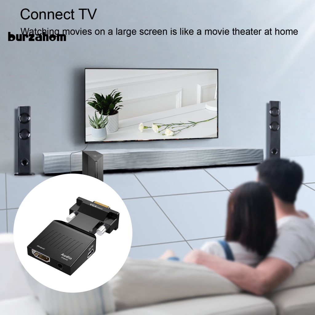 Đầu Chuyển Đổi VGA Sang HDMI-compatible Siêu Nhẹ Chuyên Dụng Cho Máy Chiếu