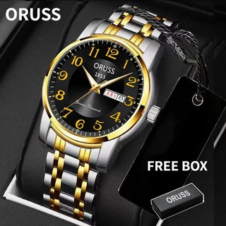 Đồng hồ nam Đồng hồ nam Đồng hồ cặp đôi dạ quang có dây bằng thép không gỉ chống thấm nước phong cách doanh nhân cho cặp đôi Đồng Hồ Nam Hiển Thị Ngày Chống Thấm Nước