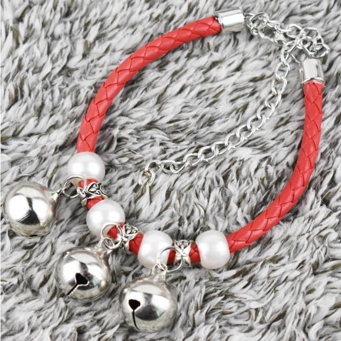 Vòng Cổ 3 Chuông Cho Chó Mèo , vòng cổ nhiều màu sắc cho thú cưng  (Màu ngẫu nhiên)