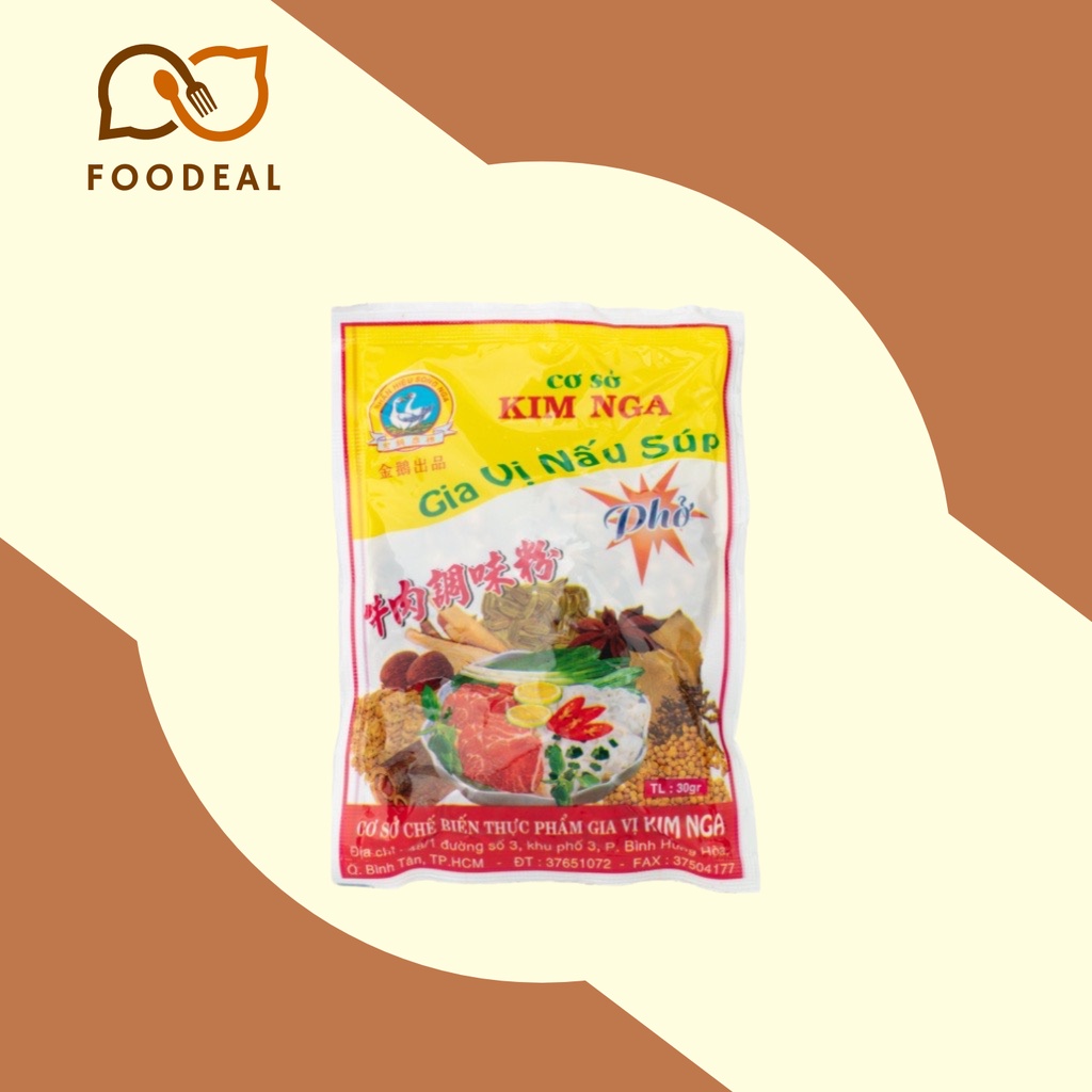 set 5 gói Combo nấu phở bò gà chuẩn vị - gói nấu 1 lần tiện lợi