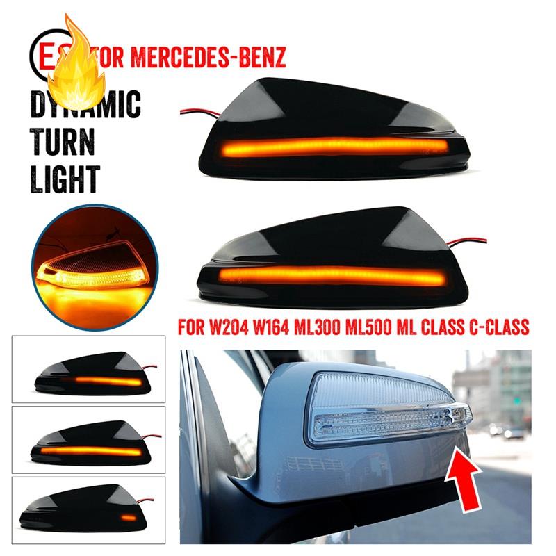 Đèn LED Xi Nhan Gắn Gương Chiếu Hậu Cho Mercedes Benz C Class W204 07-14 Viano Vito W639 ML W164