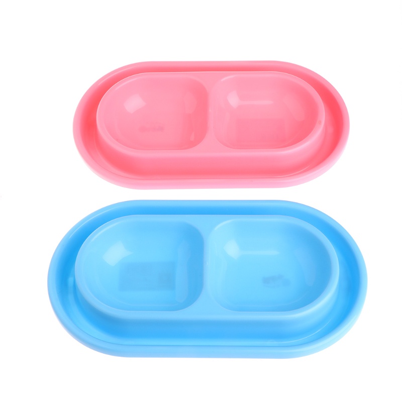 Tô Đựng Thức Ăn / Nước Uống Cho Thú Cưng + Bát Ăn Chống Rách Màu Xanh Dương / Hồng