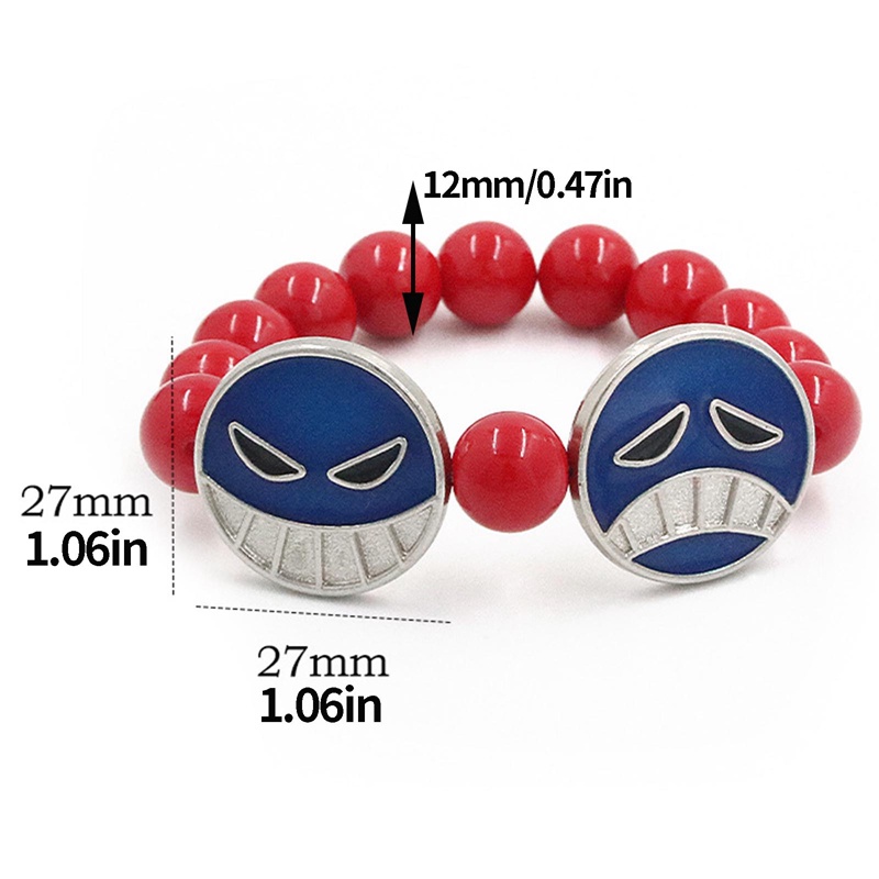 Nhân Vật Phim Hoạt Hình ONE PIECE Độc Đáo Vòng Tay Mặt Cười Hoạt Hình Escartoon