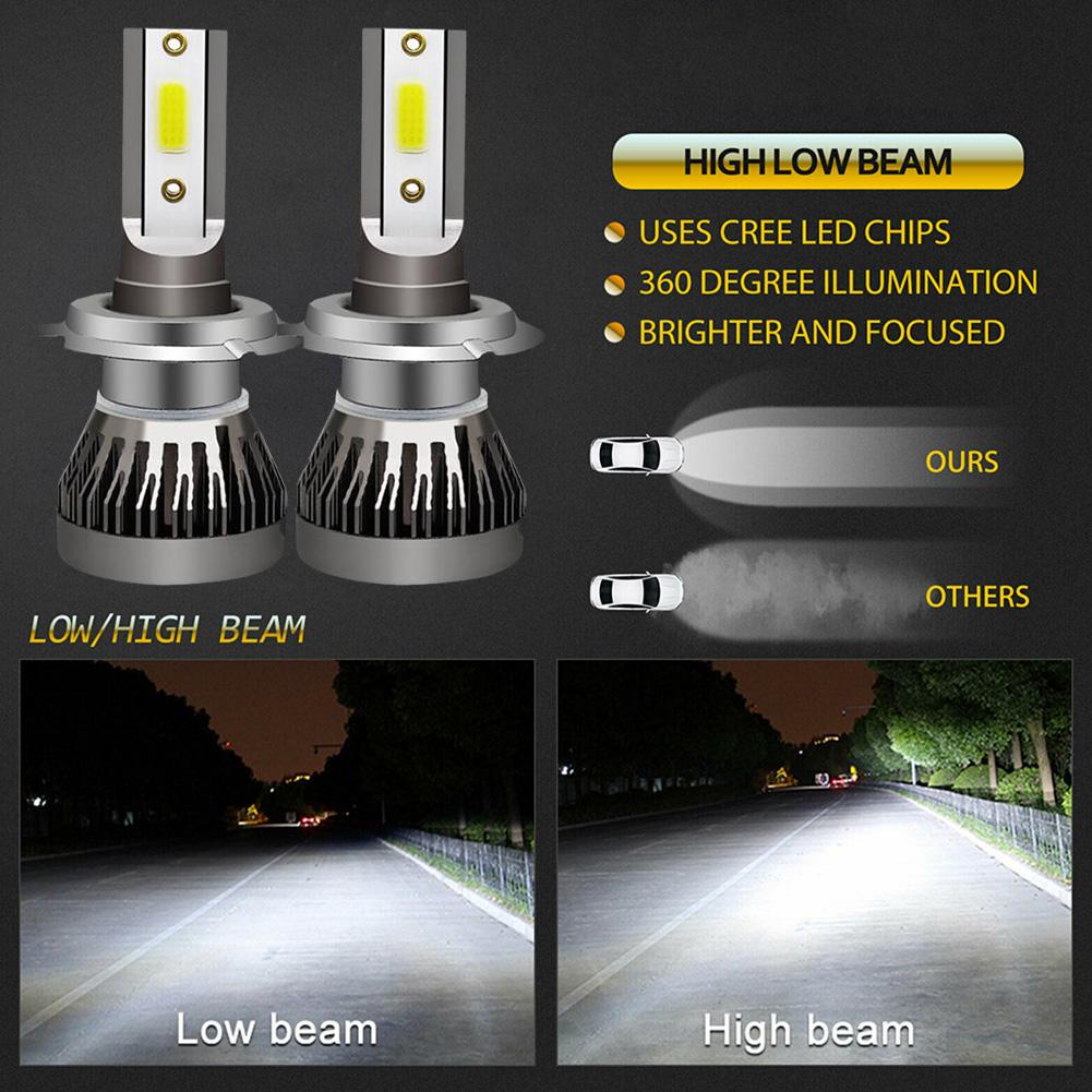 Đèn Pha Led H7 200W 20000LM D5K7 Chất Lượng Cao Cho Xe Hơi