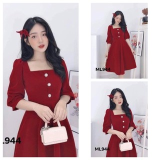 Đầm cổ vuông bigsize 55-90ký (ML944)