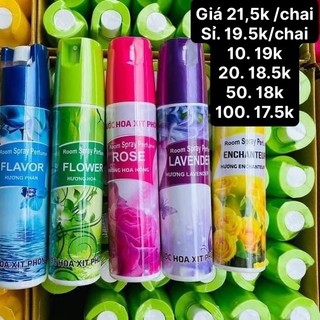 Xịt phòng chai vàng , tím , hồng mới, xịt thơm phòng