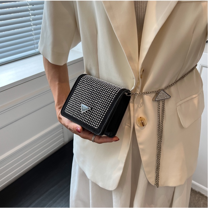 Túi xách nữ kim sa lấp lánh đeo nhiều kiểu lạ mắt bằng dây tùy chỉnh ngắn dài Capucha T262