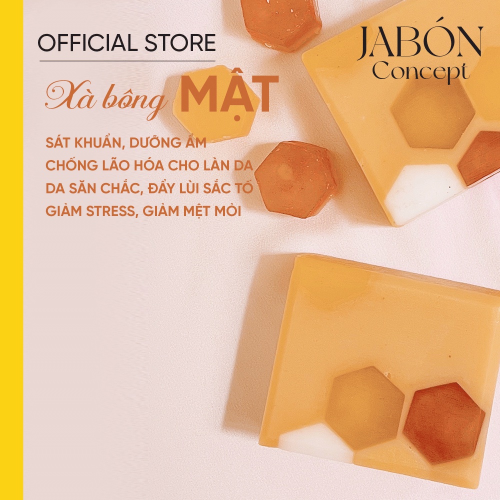 Xà Bông Organic MẬT ONG 100gram Tinh Dầu Ylang Dưỡng Ẩm Tự Nhiên Jabón Concept