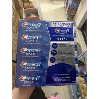 KEM ĐÁNH RĂNG CREST 3D WHITE ADVANCED WHITENING 147G