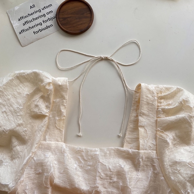 Sammy Dress - Đầm baby doll thắt nơ hở lưng