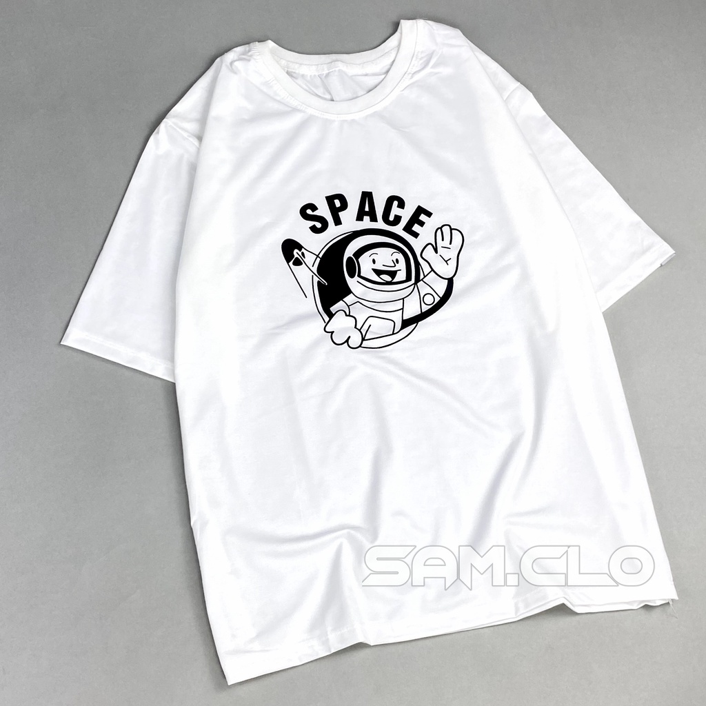 Áo thun nữ tay lỡ SAM CLO freesize phông form rộng dáng Unisex - áo lớp, nhóm, couple in PHG SPACE