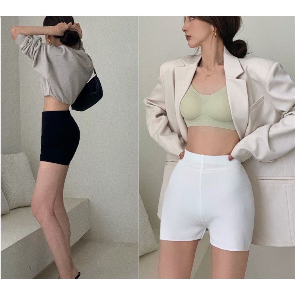 Quần Short Dance Lưng Cao ghen Bụng Chất Umi Hàn Không Bai Xù bigsize- M012