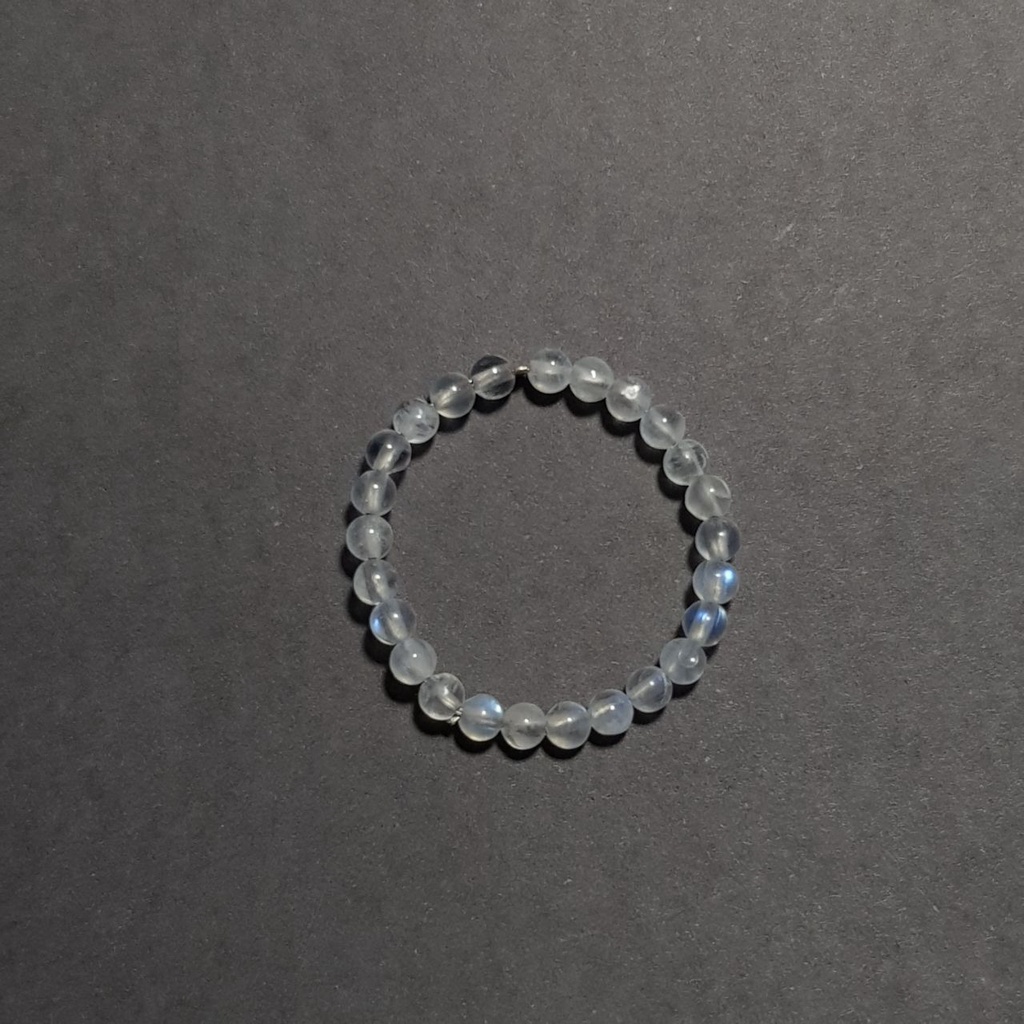 Nhẫn handmade moonstone ánh trăng 2.8mm