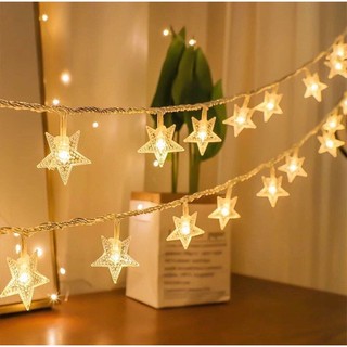 [SẴN ĐẸP] Dây đèn Led ngôi sao 3m / 6m / 10m  ánh sáng vàng ấm áp trang trí phòng ngủ cực đẹp