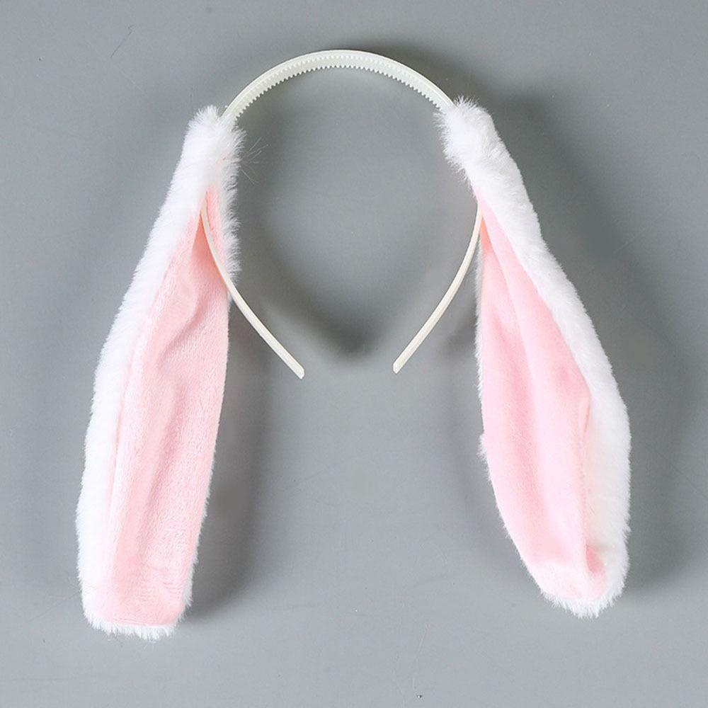 ANEMONE Cài Tóc Tai Thỏ Dài Bằng Vải Bông Hoạt Hình Ngọt Ngào Thời Trang Cho Nữ