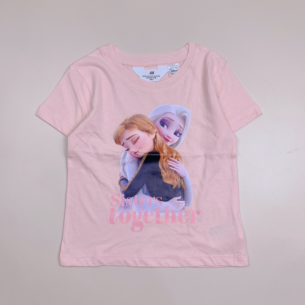 Áo cotton HM hoạt hình nhiều mẫu BG size 2-10y - Bảng màu 1