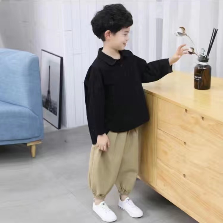 Set Đồ Thể Thao Dài Tay Phong Cách Hàn Quốc Năng Động Cho Bé Trai